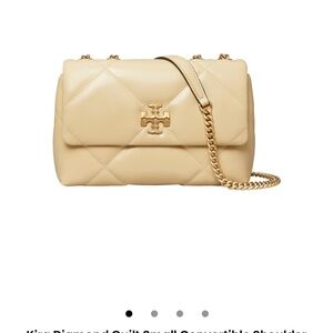 Tory Burch Tan Quilted Shoulder Bag